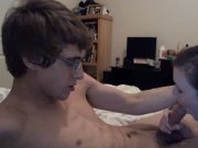 hot-nerd-college-boy-getting-his-hard-cock-sucked-in-dorm-and-he-cums-twice-private-vid-7